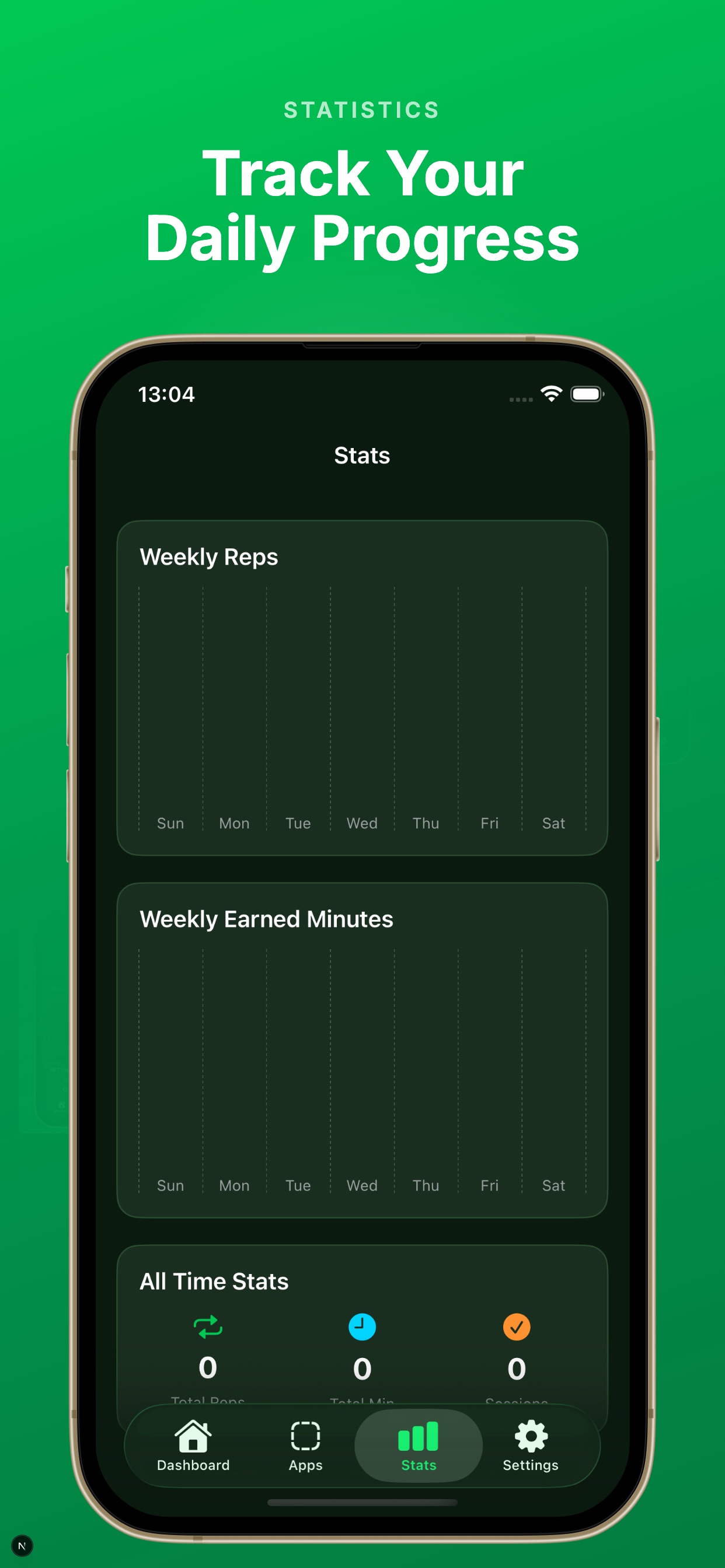 RepGate statistics screen